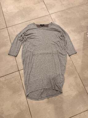 TYLI Grey Dolman Sleeve Viscose Blend Midi Dress Size XS